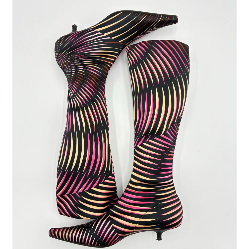 39 Missoni Satin Printed Boots - Picture 2 of 9